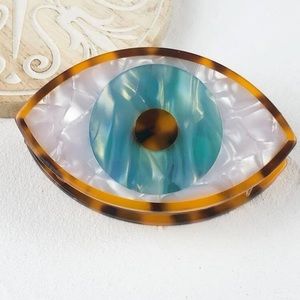 Evil eye, eye of protection hair claw clip.NWT